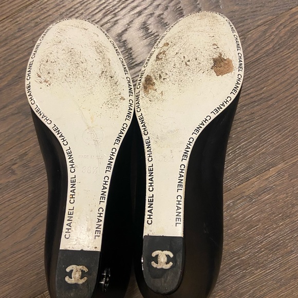 Chanel Patent Toe Leather Wedge - Picture 7 of 7